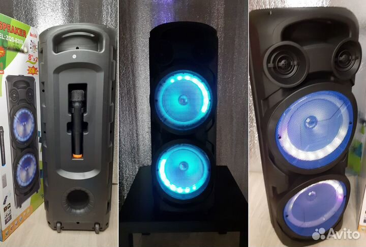 Большая 80см Колонка Speaker Party Bar + Микрофон