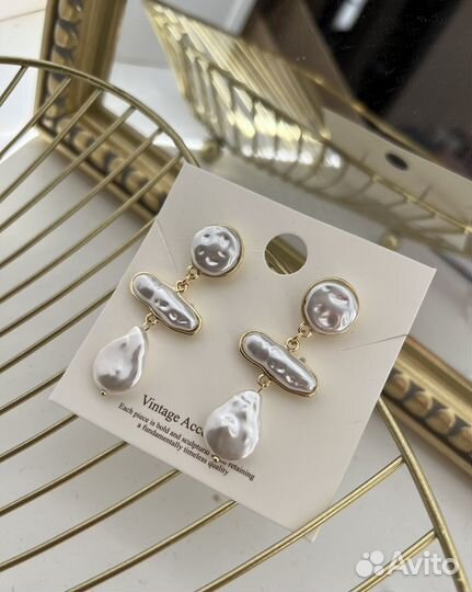Серьги с жемчугом