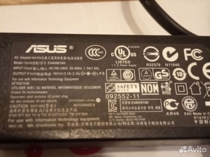 Блок питания для ноутбука asus 19v 2.1 A
