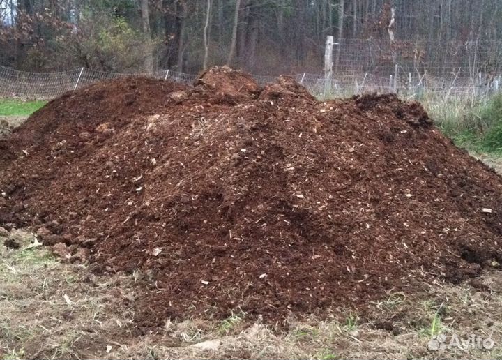 Конский навоз перегной в мешках с доставкой на дом