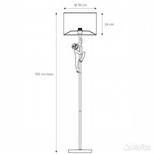 Торшер Lucide Extravaganza Chimp 10702/81/30
