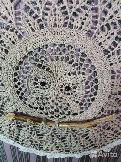 Настенное панно. Сова на ветке