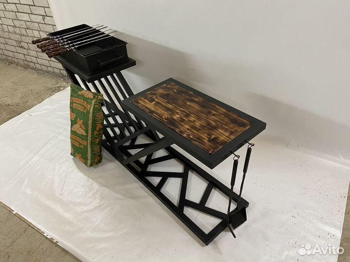 Мангал в стиле лофт