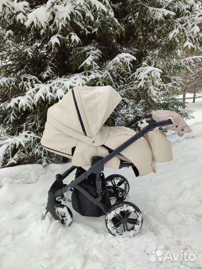 Детские коляски 2 в 1 эко кожа