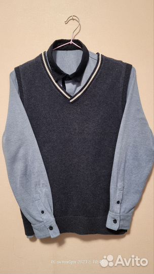 Рубашка жилетка школьная