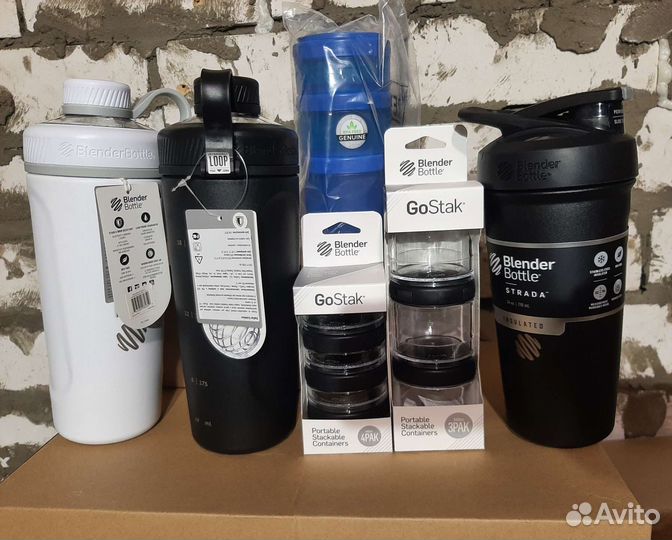 Шейкер Blender Bottle металл стекло