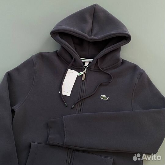 Зип худи lacoste толстовка с начесом