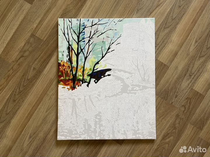 Картина по номерам начатая