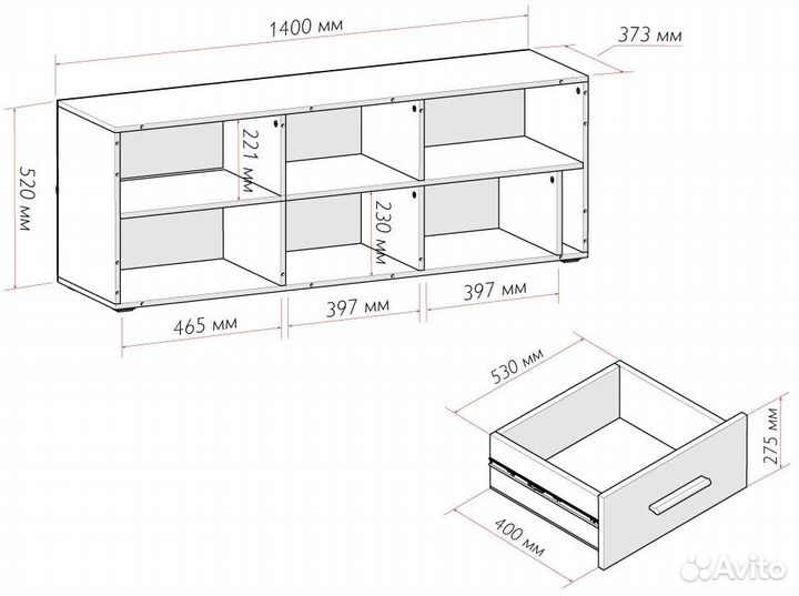 Тумба под тв Модерн тб-403 арт55