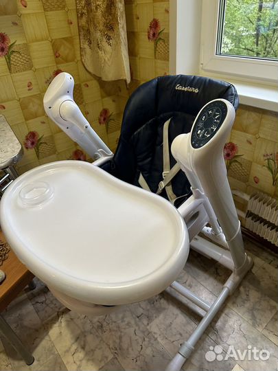 Стульчик для кормления И качели caretero indigo