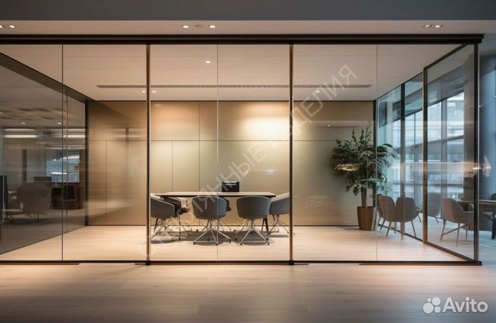 Стеклянные перегородки