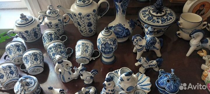 Гжель изделия из частной коллекции
