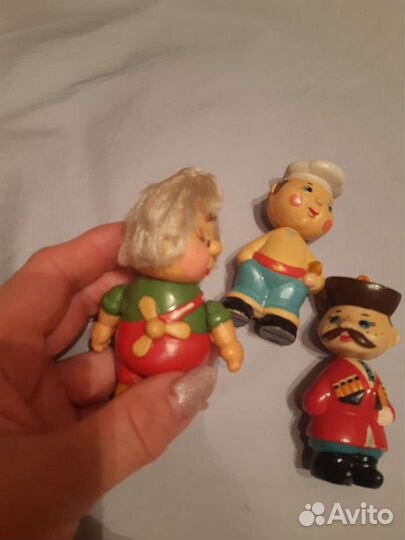 Елочные игрушки СССР пластик, космонавт