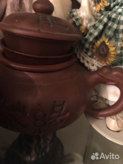 Заварочный чайник с пиалами