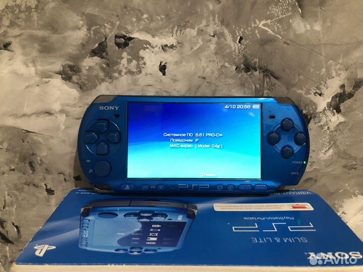Sony PSP 3008 Vibrant Blue 16gb (прошита )