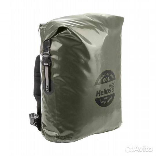 Герморюкзак 60 л (пвх, хаки/черный) Helios