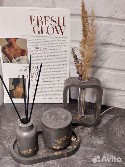 Интерьерный набор из гипса