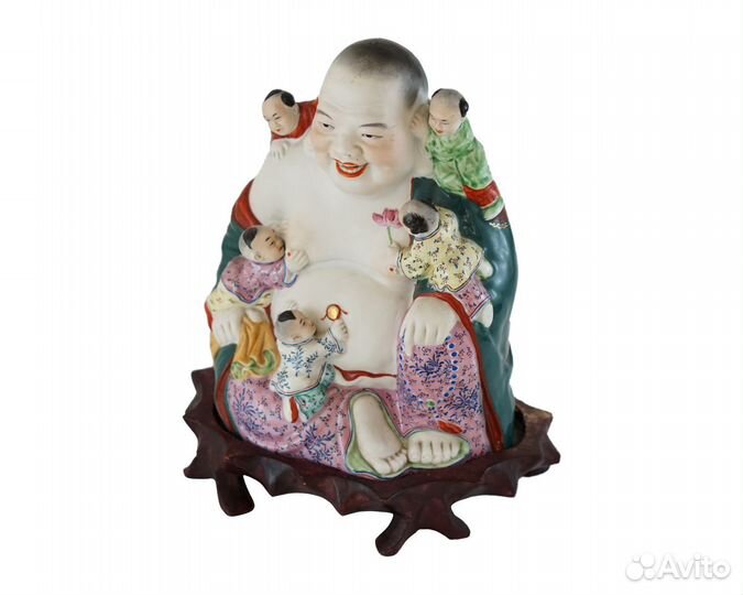 Винтаж фарфоровый Хотэй (Хотей) Будда Китай 119