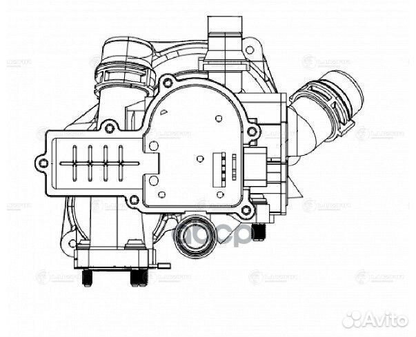 Термостат (с корпусом) skoda Octavia (A7) 13