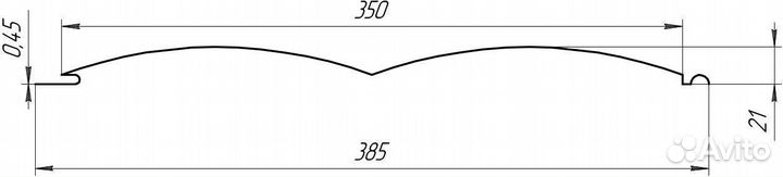 Сайдинг Блок хаус 383x0,45 дикий камень