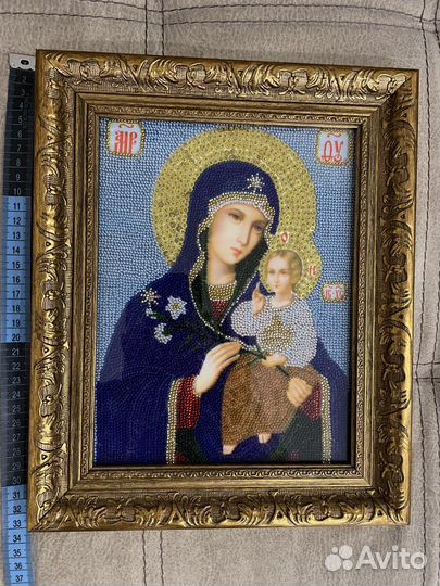 Иконы из бисера ручной работы
