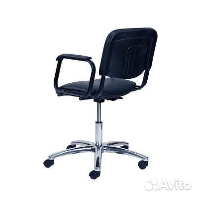 Кресло для парикмахерских контакт пневматика хром