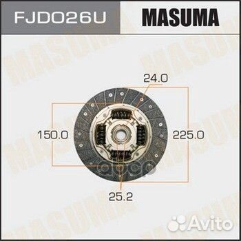 Диск сцепления subaru forester masuma FJD026U F