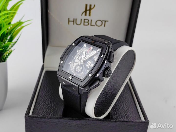 Часы мужские Hublot senna champion черные