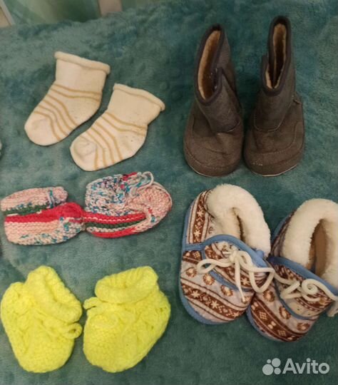 Детские пинетки, носочки 0 до 1 года