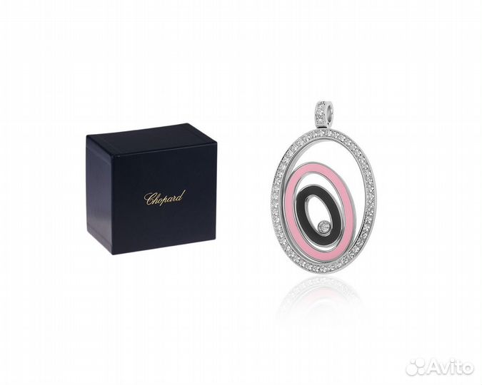 Золотой кулон с бриллиантами 0.90ct Chopard