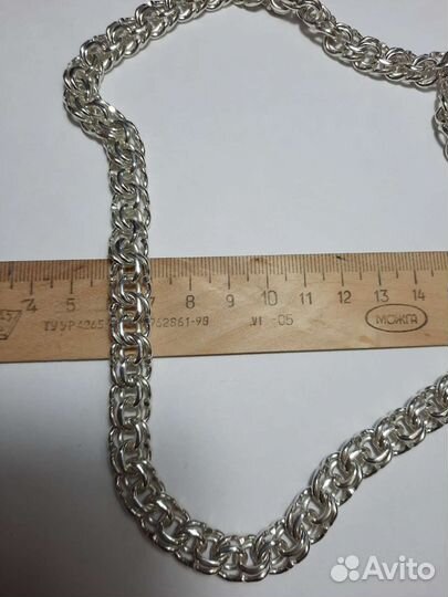 Серебряная цепь и браслет