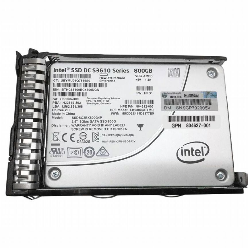 [LK0800GEYMU] Жесткий Диск Hpe 800gb Sata3 2.5" Lk0800geymu