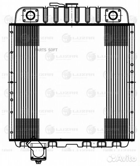 Радиатор охл. для с/т Т-150, Т-153, гс-10.01, гс-1