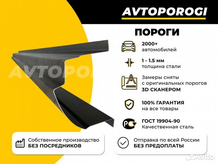 Ремонтные пороги Chevrolet Cruze Универсал