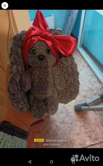 Зайка, Мишка мягкая игрушка, ручной работы