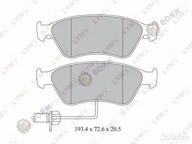 Колодки тормозные перед BD1222 Audi A6/Avant 2005