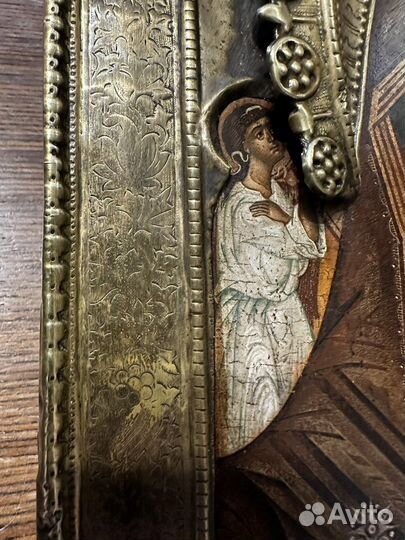 Икона Казанская богородица 31х26 см оклад