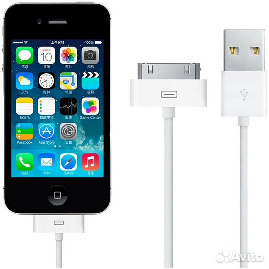 Зарядка на iPhone 4