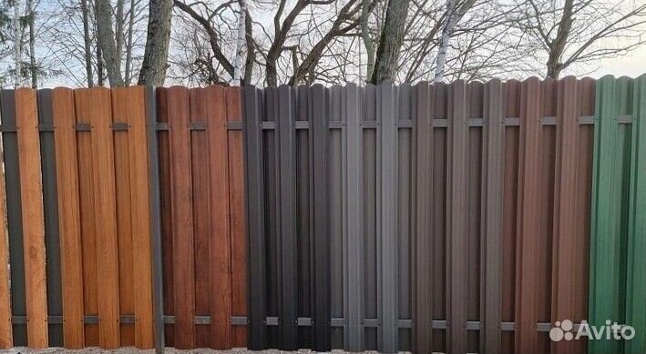 Шахматный штакетник