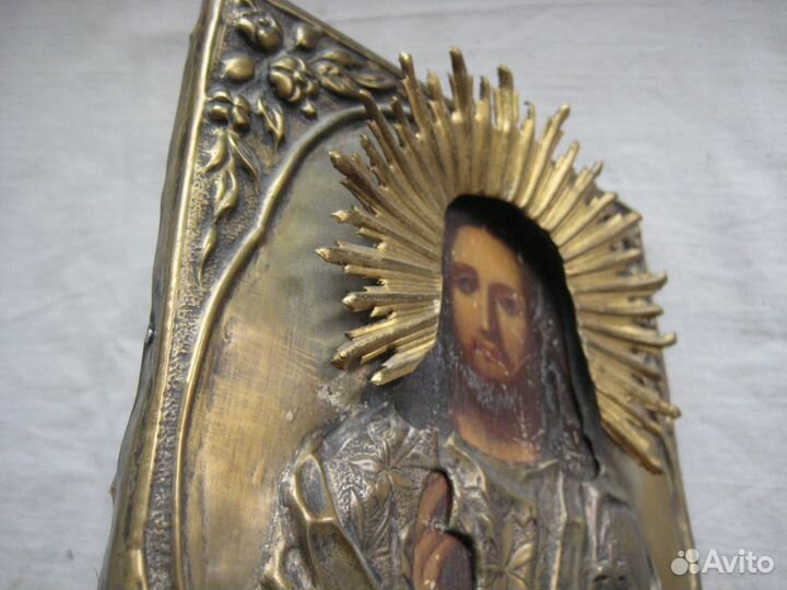 Икона Господь Вседержитель и Серафим Саровский