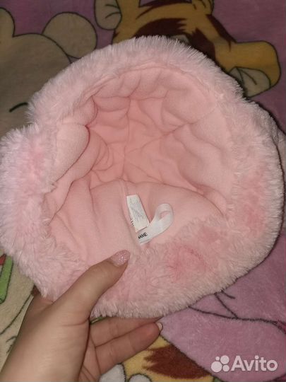 Шапка зимняя детская ушанка для девочки 50-52