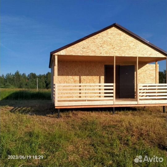 Дачни дом 8х6 летний вариант