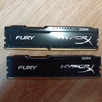 Kingston HyperX fury Black DDR4 2666 (2X16Gb) 32gb