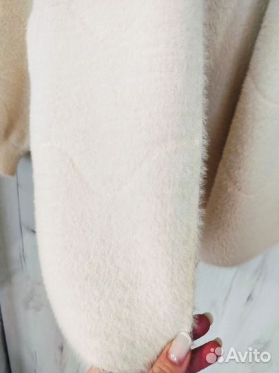 Кардиган пушистый ангора Оверсайз