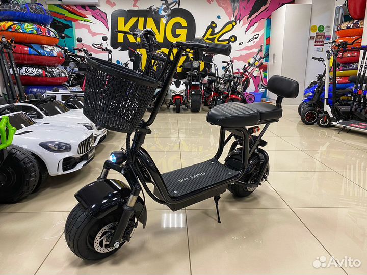 Электроскутер Wolong C1 PRO 1000W Ver 1.1