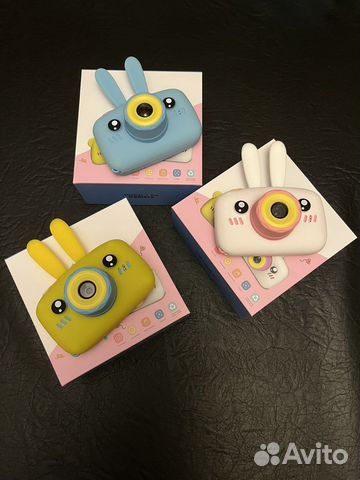 Детский цифровой фотоаппарат зайка 3в1