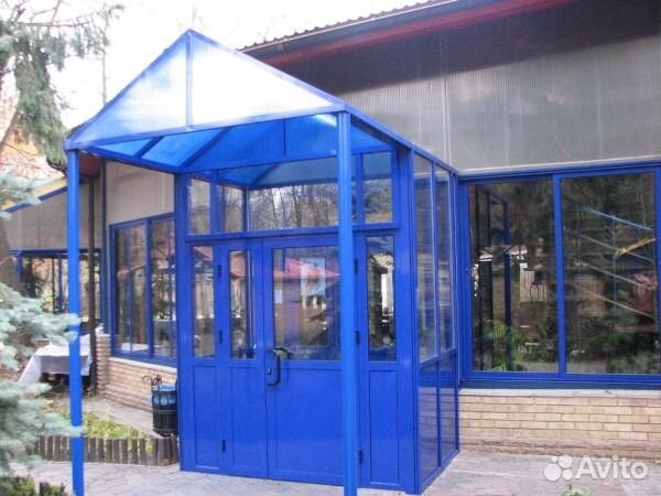 Входная группа из алюминиевого профиля 1430х1700