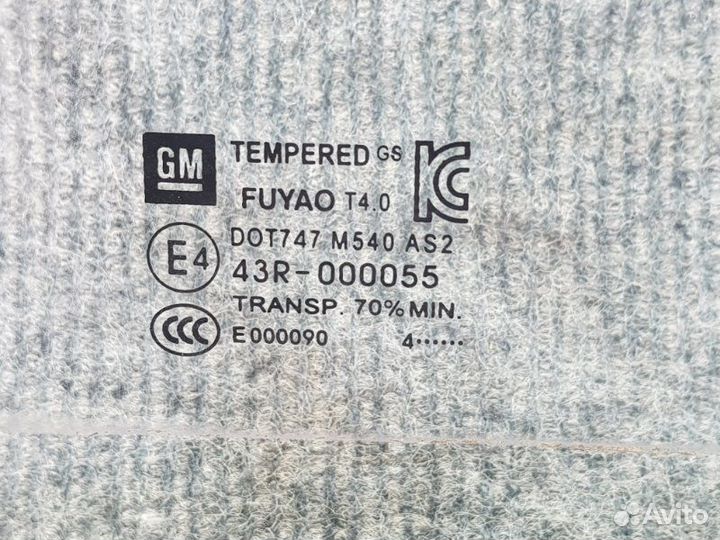 Стекло глухое переднее левое Opel Mokka 2015