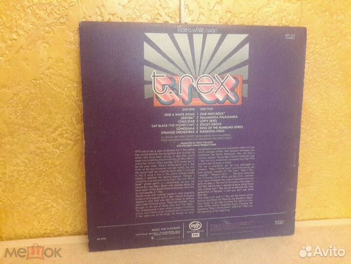 LP T. Rex - Ride A White Swan, UK