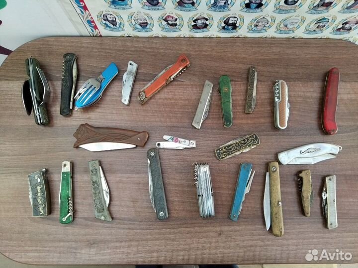 Ножи, складные, перочинные. Лот 23 шт (цена за все